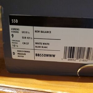 New Balance 550 White Athletic Shoes